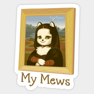 My Mews Meowna Lisa Sticker